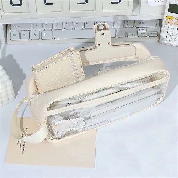 See-through large pencil case for school supplies - See-through large pencil case for school supplies - Image 3 of 6