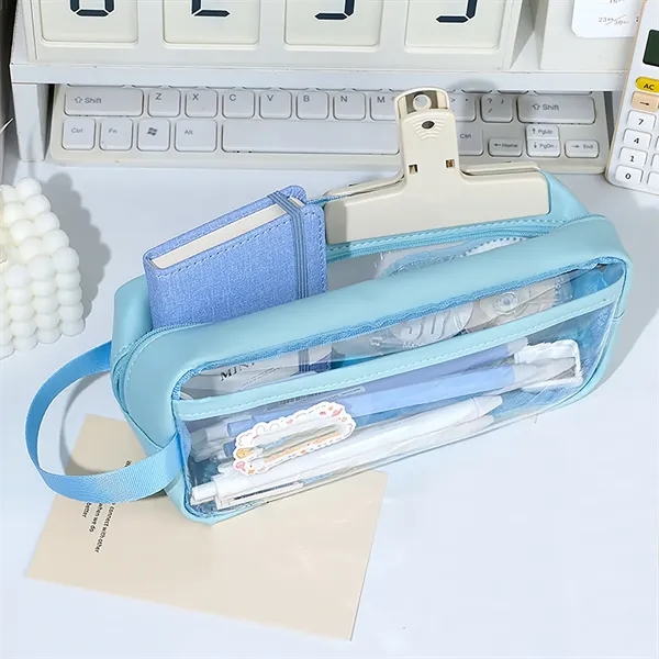 See-through large pencil case for school supplies - See-through large pencil case for school supplies - Image 4 of 6