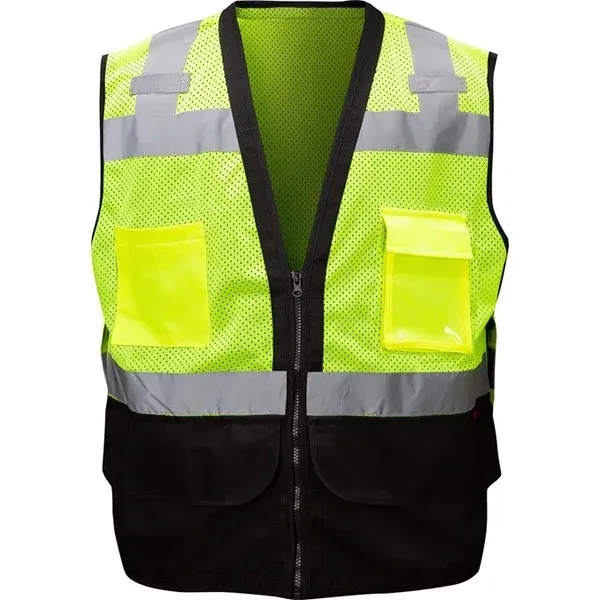Enhanced Visibility Premium Heavy Duty Vest w/Multi Pockets - Enhanced Visibility Premium Heavy Duty Vest w/Multi Pockets - Image 1 of 8