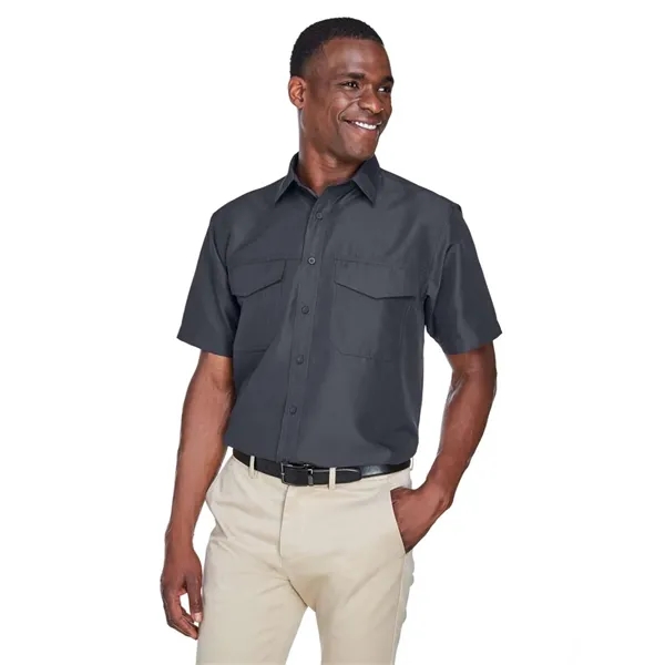 Harriton Men's Key West Short Sleeve Performance Staff Shirt - Harriton Men's Key West Short Sleeve Performance Staff Shirt - Image 10 of 22