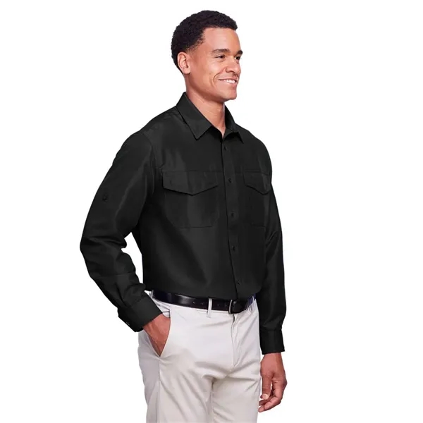 Harriton Men's Key West Performance Staff Shirt - Harriton Men's Key West Performance Staff Shirt - Image 4 of 34
