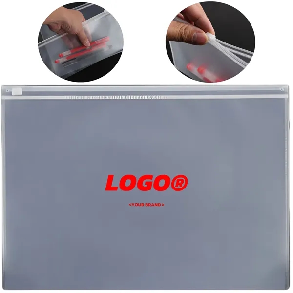 A5 Waterproof Zipper Document Bag For Office Storage - A5 Waterproof Zipper Document Bag For Office Storage - Image 0 of 3