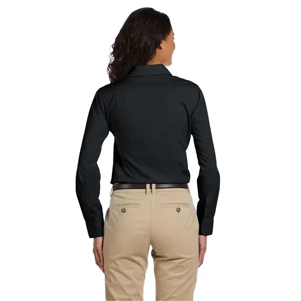 Harriton Women's Essential Poplin - Harriton Women's Essential Poplin - Image 1 of 14