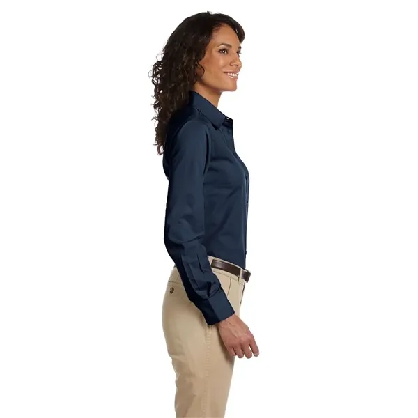 Harriton Women's Essential Poplin - Harriton Women's Essential Poplin - Image 8 of 14