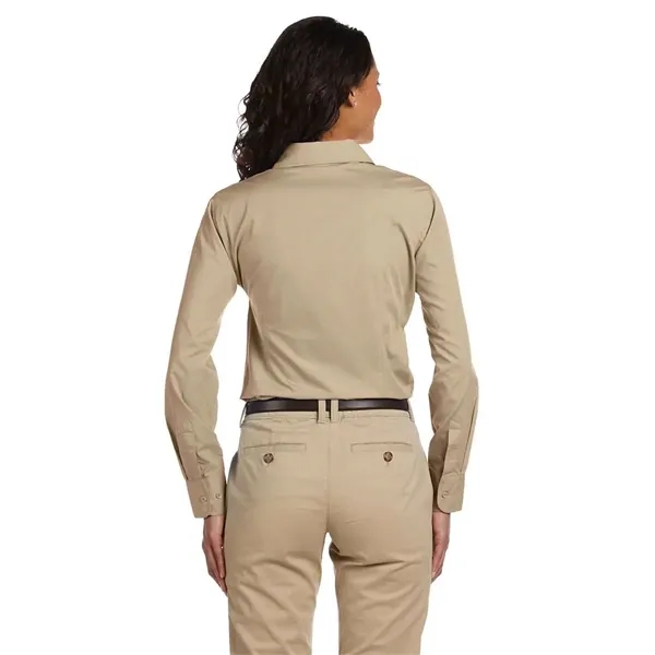 Harriton Women's Essential Poplin - Harriton Women's Essential Poplin - Image 9 of 14