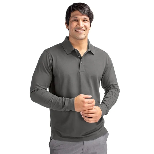 Cutter & Buck Advantage Eco Tri-Blend Pique Mens Long Sle... - Cutter & Buck Advantage Eco Tri-Blend Pique Mens Long Sle... - Image 0 of 9