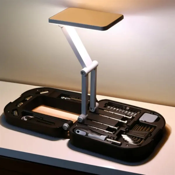 Portable LED Lamp Tool Kit with Foldable Work Light - Portable LED Lamp Tool Kit with Foldable Work Light - Image 2 of 3