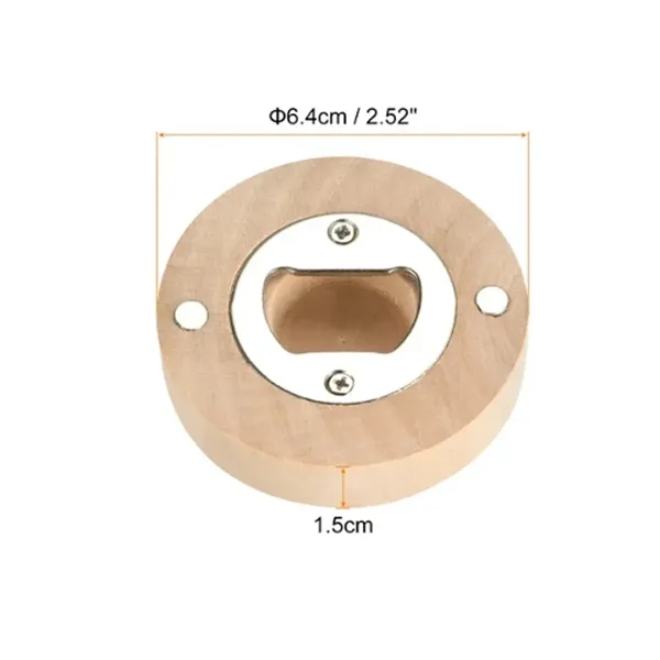 Eco Friendly Bamboo Magnetic Bottle Opener for Refrigerator - Eco Friendly Bamboo Magnetic Bottle Opener for Refrigerator - Image 1 of 3