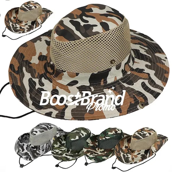 Camouflage Boonie Breathable Tactical Sun Hat - Camouflage Boonie Breathable Tactical Sun Hat - Image 0 of 4