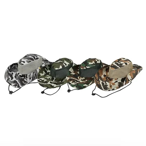 Camouflage Boonie Breathable Tactical Sun Hat - Camouflage Boonie Breathable Tactical Sun Hat - Image 2 of 4