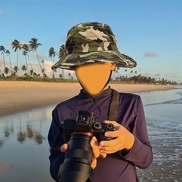 Camouflage Boonie Breathable Tactical Sun Hat - Camouflage Boonie Breathable Tactical Sun Hat - Image 3 of 4