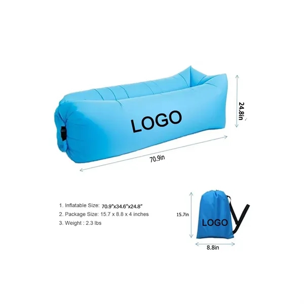 Inflatable Lounger Air Chair Sofa Bed Sleeping Bag Couch - Inflatable Lounger Air Chair Sofa Bed Sleeping Bag Couch - Image 1 of 7