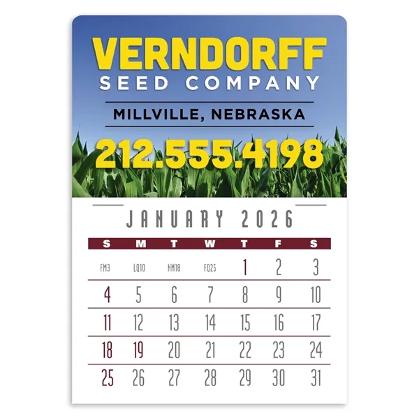 Press-N-Stick Full-Color Header Contemporary Calendar - Press-N-Stick Full-Color Header Contemporary Calendar - Image 1 of 1