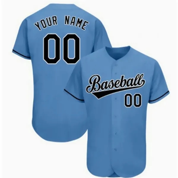 Breathable Button-Down Baseball Jersey - Breathable Button-Down Baseball Jersey - Image 4 of 8
