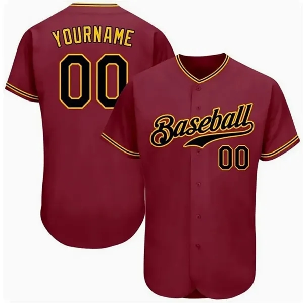 Breathable Button-Down Baseball Jersey - Breathable Button-Down Baseball Jersey - Image 5 of 8