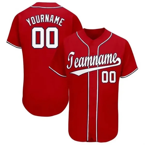 Breathable Button-Down Baseball Jersey - Breathable Button-Down Baseball Jersey - Image 8 of 8
