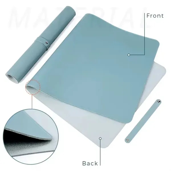 Leather Desk Pad Protector - Leather Desk Pad Protector - Image 5 of 8