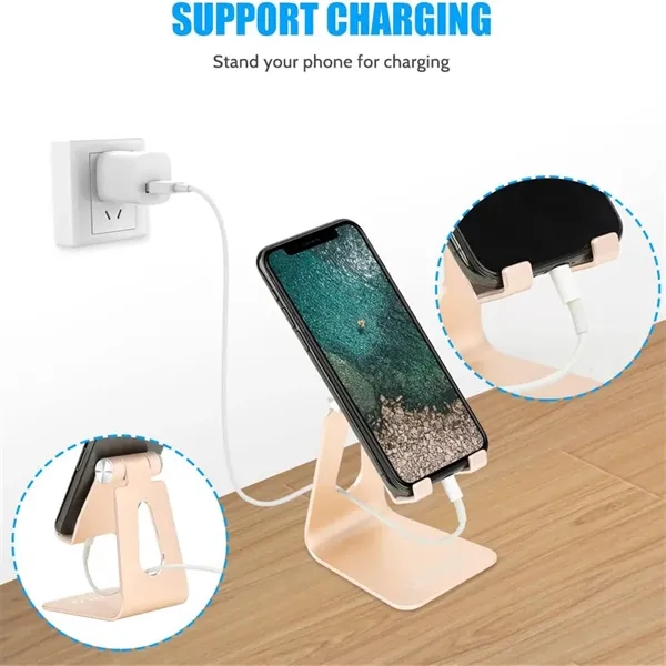 Adjustable Tabletop Metal Phone Holder - Adjustable Tabletop Metal Phone Holder - Image 3 of 6