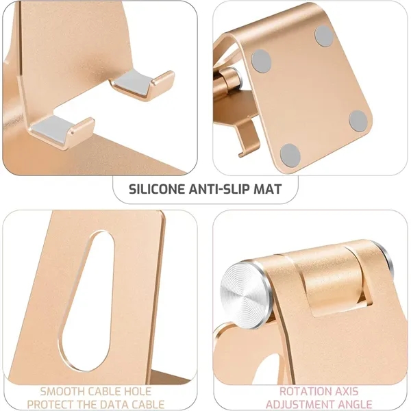 Adjustable Tabletop Metal Phone Holder - Adjustable Tabletop Metal Phone Holder - Image 4 of 6