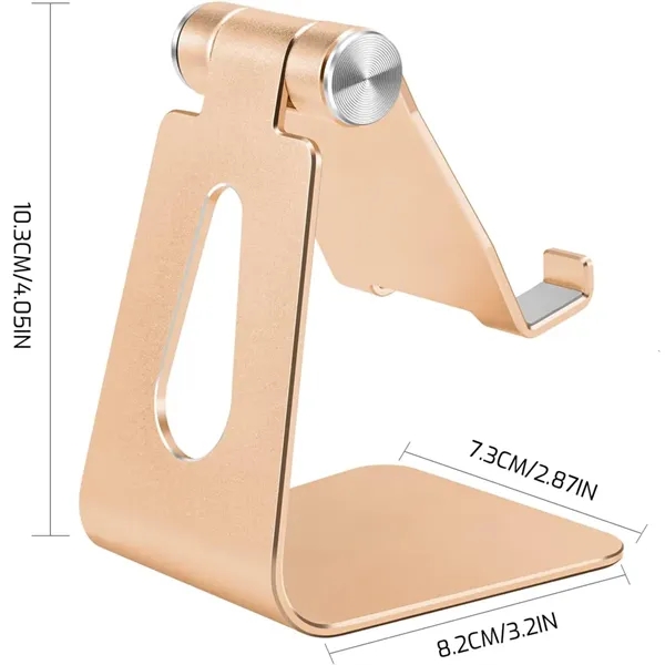 Adjustable Tabletop Metal Phone Holder - Adjustable Tabletop Metal Phone Holder - Image 5 of 6
