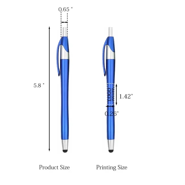 Custom Matte Color Stylus Ballpoint Pen - Custom Matte Color Stylus Ballpoint Pen - Image 2 of 9