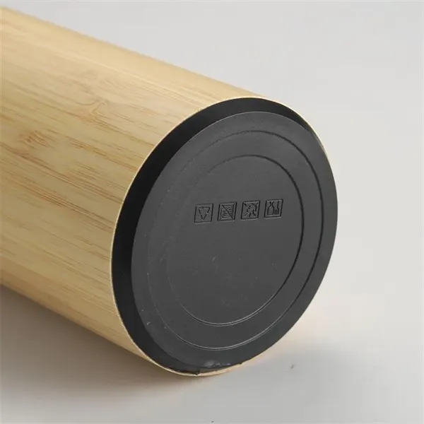 Custom Drinkware Insulated Water Bottle Bamboo Tumbler - Custom Drinkware Insulated Water Bottle Bamboo Tumbler - Image 1 of 8