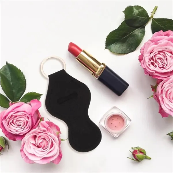 Neoprene Keychain Holder for Lip Balm & Hand Sanitizer - Neoprene Keychain Holder for Lip Balm & Hand Sanitizer - Image 3 of 4
