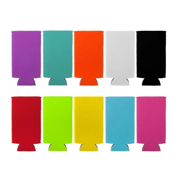 Slim Neoprene Can Cooler for Tall Drinks - Slim Neoprene Can Cooler for Tall Drinks - Image 2 of 3