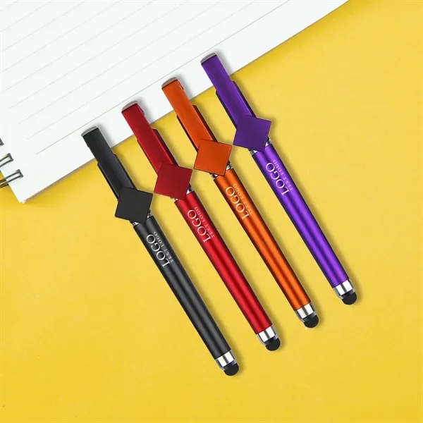 Phone Stand Pen With Stylus - Phone Stand Pen With Stylus - Image 0 of 9