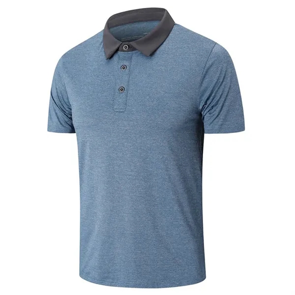 Sweat Wicking and Breathable Golf Polo Shirt - Sweat Wicking and Breathable Golf Polo Shirt - Image 3 of 43