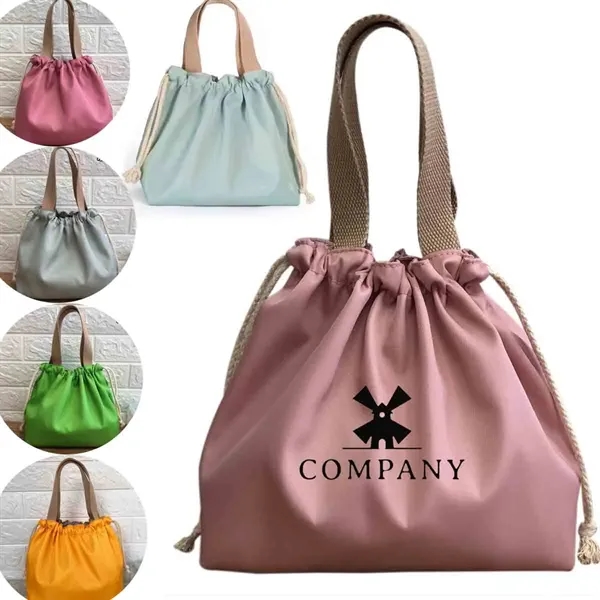 Drawstring Tote Bag for food - Drawstring Tote Bag for food - Image 0 of 3