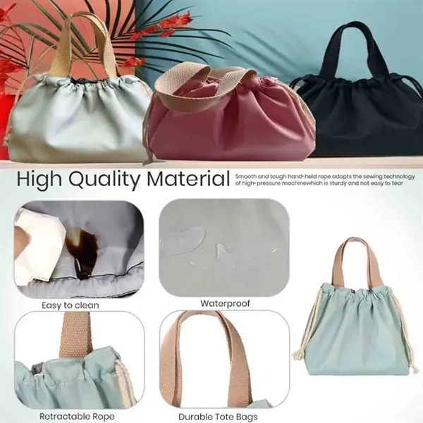 Drawstring Tote Bag for food - Drawstring Tote Bag for food - Image 2 of 3