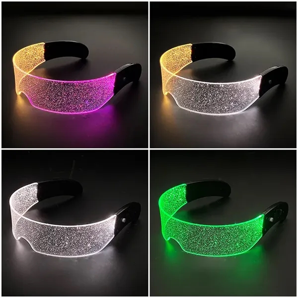 Futuristic LED Light-Up Glasses - Futuristic LED Light-Up Glasses - Image 0 of 4