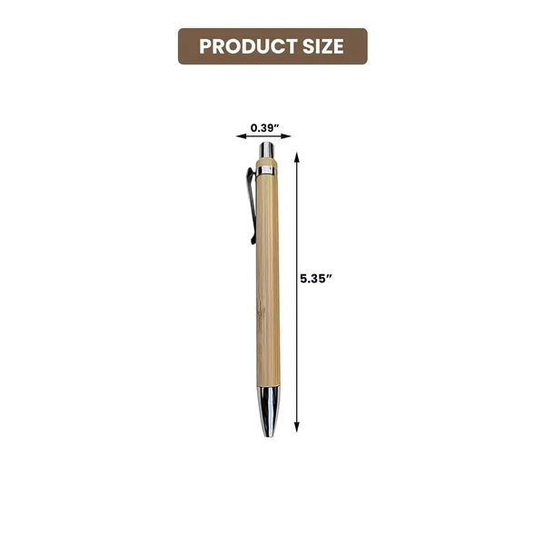 Eco-Friendly Portable Bamboo Ballpoint Writing Pen - Eco-Friendly Portable Bamboo Ballpoint Writing Pen - Image 1 of 2