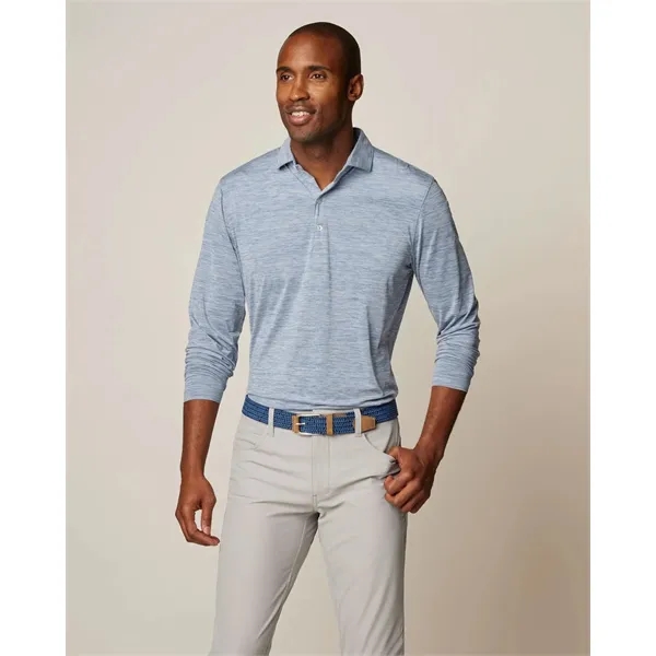 Johnnie-O Men's Swing Heather Long-Sleeve Jersey Polo - Johnnie-O Men's Swing Heather Long-Sleeve Jersey Polo - Image 0 of 4