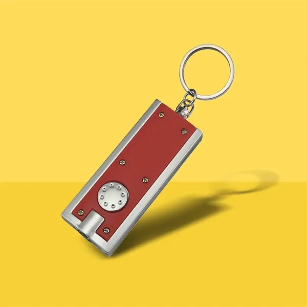 Custom Rectangle LED Light Keychains - Custom Rectangle LED Light Keychains - Image 0 of 8