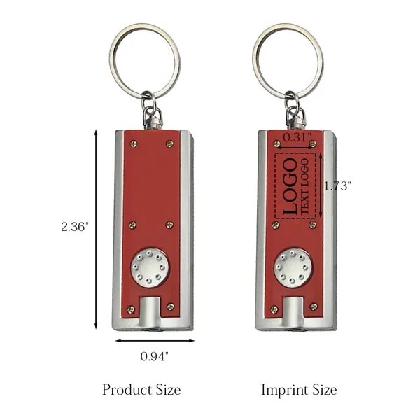 Custom Rectangle LED Light Keychains - Custom Rectangle LED Light Keychains - Image 2 of 8
