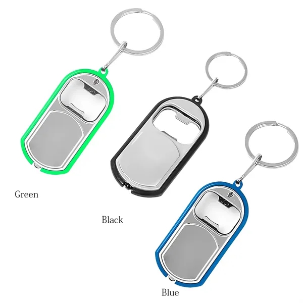 3-in-1 Custom LED Bottle Opener Keychain - 3-in-1 Custom LED Bottle Opener Keychain - Image 1 of 9