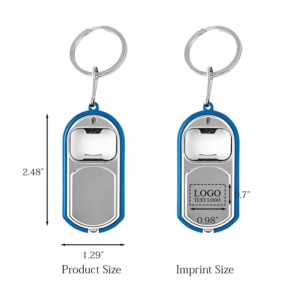 3-in-1 Custom LED Bottle Opener Keychain - 3-in-1 Custom LED Bottle Opener Keychain - Image 2 of 9
