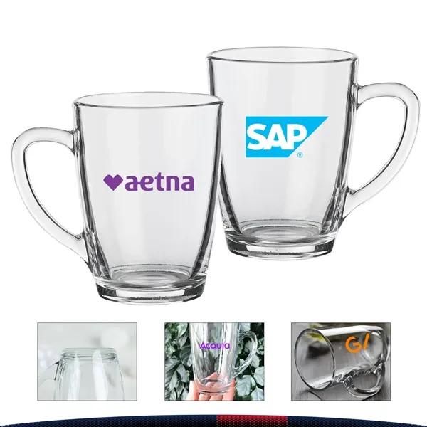 10OZ. Lofan Glass Coffee Mugs - 10OZ. Lofan Glass Coffee Mugs - Image 0 of 3