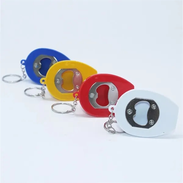 Mini Safety Helmet Shaped LED Keychain Bottle Opener - Mini Safety Helmet Shaped LED Keychain Bottle Opener - Image 1 of 6