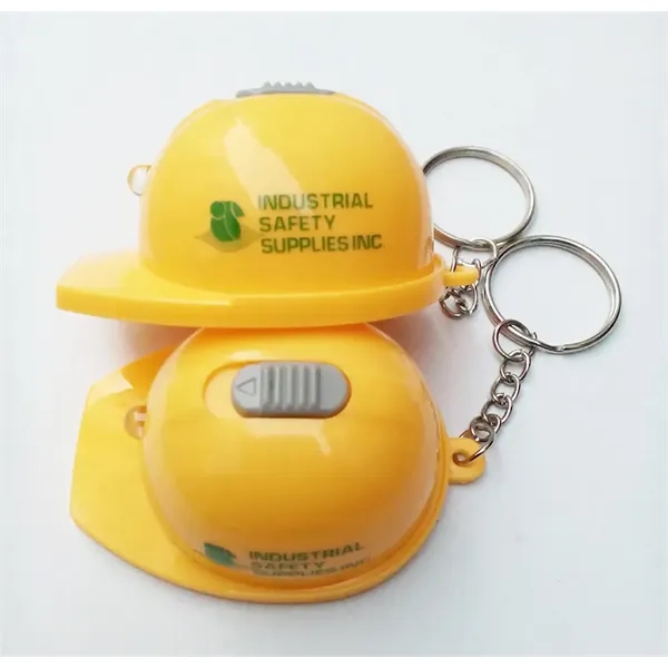 Mini Safety Helmet Shaped LED Keychain Bottle Opener - Mini Safety Helmet Shaped LED Keychain Bottle Opener - Image 6 of 6