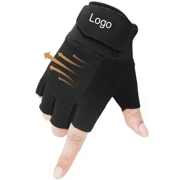 Outdoor Sports Fitness Half Finger Gloves - Outdoor Sports Fitness Half Finger Gloves - Image 2 of 4