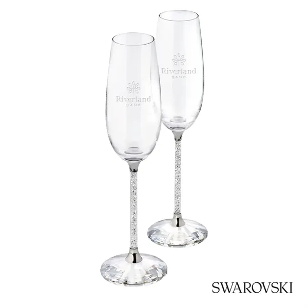 Swarovski® Crystalline Toasting Flutes (Set of 2) - Swarovski® Crystalline Toasting Flutes (Set of 2) - Image 4 of 5