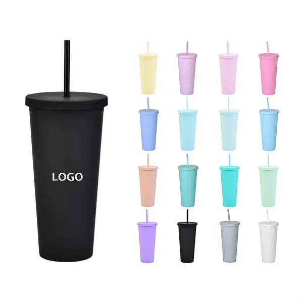 New 22oz large capacity frosted casual cup - New 22oz large capacity frosted casual cup - Image 0 of 2