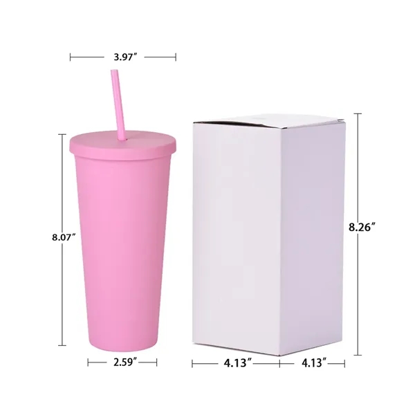 New 22oz large capacity frosted casual cup - New 22oz large capacity frosted casual cup - Image 1 of 2