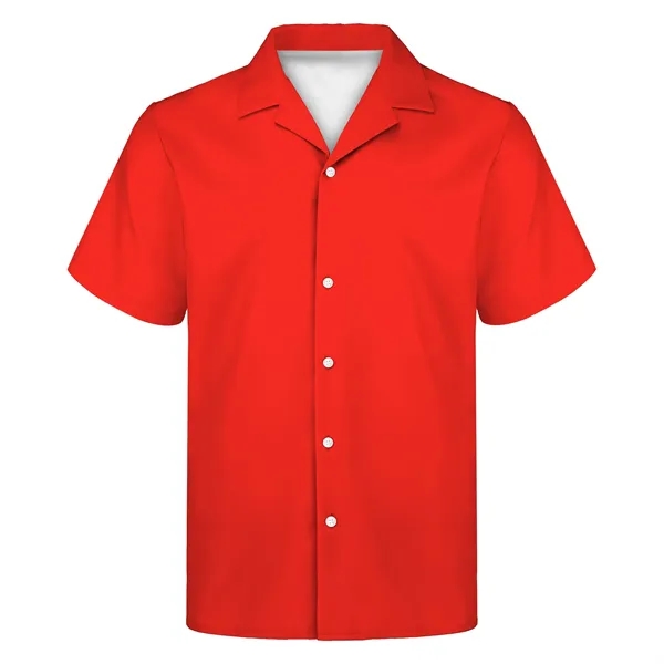 Men's 135gsm Sublimated Hawaiian Cuban Collar Camp Shirt - Men's 135gsm Sublimated Hawaiian Cuban Collar Camp Shirt - Image 7 of 7