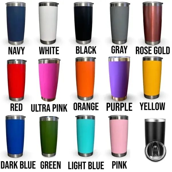 20 Oz. Thermal Stainless Steel Vacuum Tumbler - 20 Oz. Thermal Stainless Steel Vacuum Tumbler - Image 1 of 1