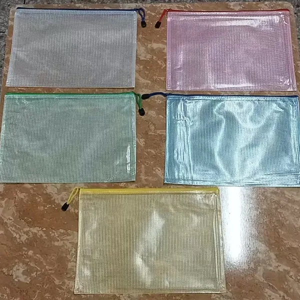 A4 Grid Zipper File Bags - A4 Grid Zipper File Bags - Image 3 of 3