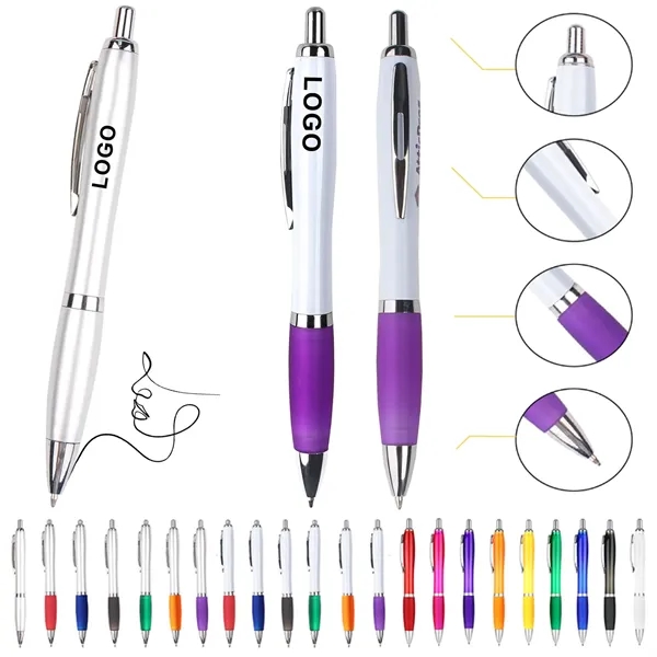 Multi-Color Click-Type Ballpoint Signature Pen - Multi-Color Click-Type Ballpoint Signature Pen - Image 0 of 7